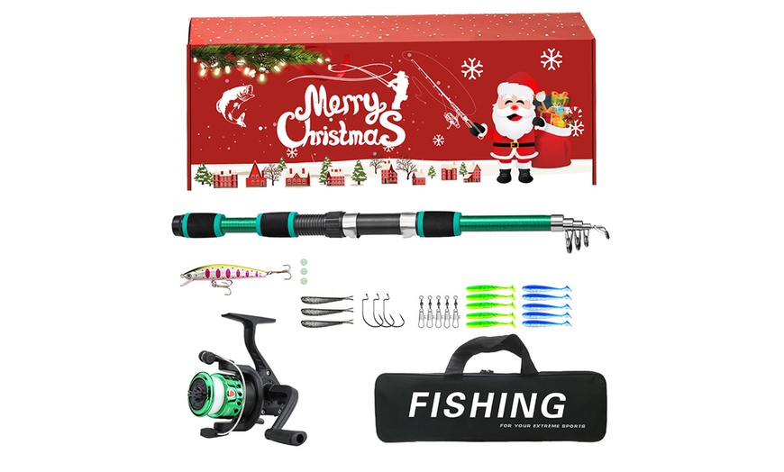 Image 7: XMAS25- Christmas Fishing Lures Gift Set -1Pcs: Red or Green 