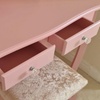 Image 3: Hollywood-Themed Dressing Table with Heart Shaped Mirror and Stool