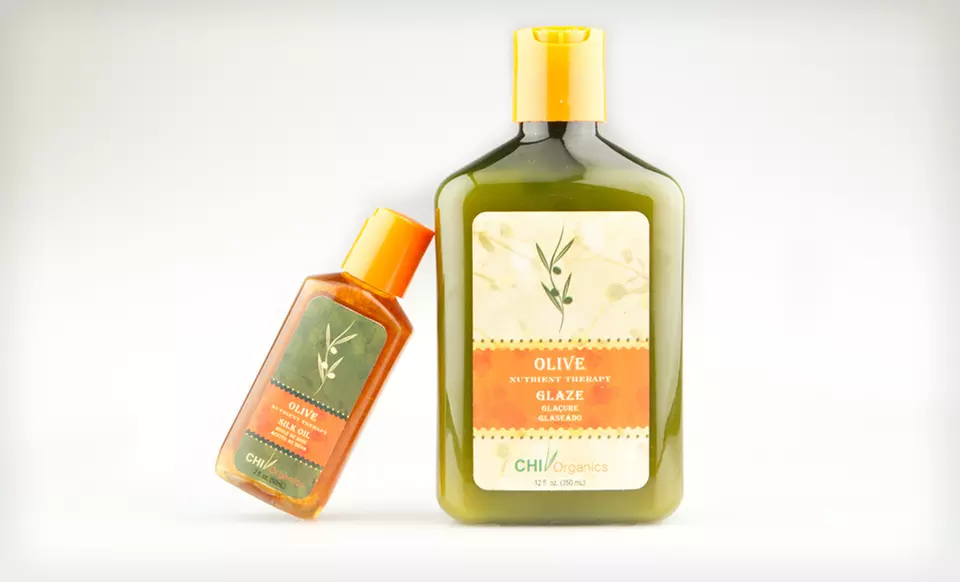 $18.99 for CHI Organics Olive Nutrient Therapy Silk Oil & Olive Nutrient Therapy Glaze ($38 List Price). Free Shipping. - Primary Image