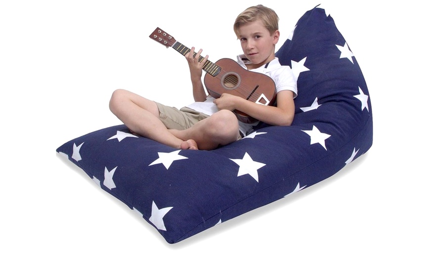 Image 2: Butterfly Craze Stuffed Animal Storage Beanbag Chair 