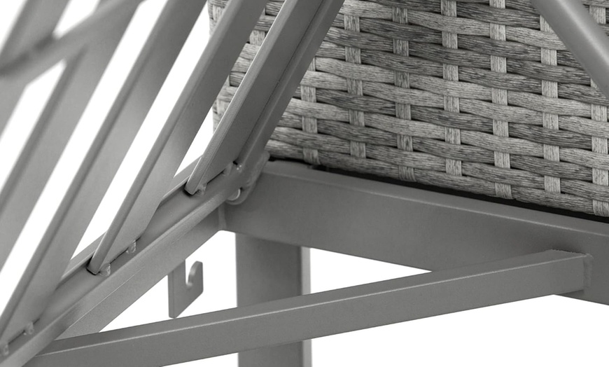 Image 14: Three-Piece Outsunny Rattan-Effect Bistro Set