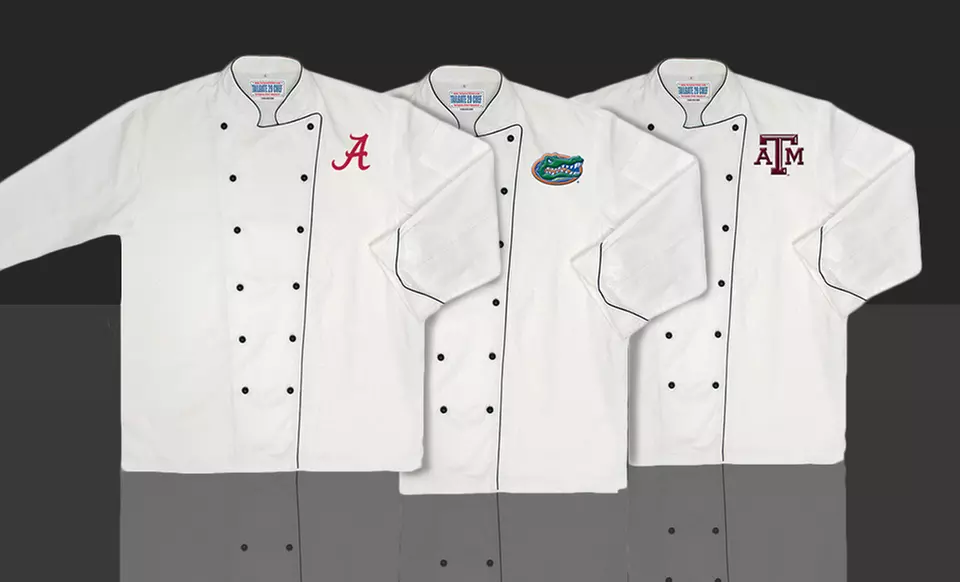 NCAA Premium Chef Coat. Multiple Schools Available. - Primary Image