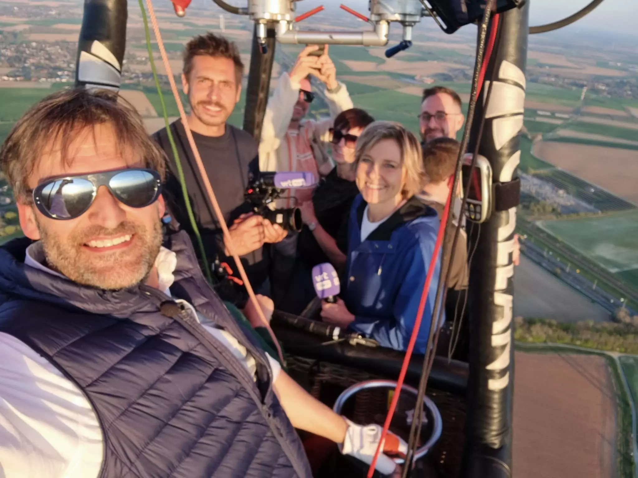 Belgique vue du ciel avec Ballonvaarten Dirk Lyssens