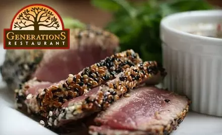 $20 for $40 Worth of Contemporary American Cuisine at Generations Restaurant in Media - Primary Image