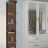 Image 4: High Gloss Wardrobe with Mirrored Door
