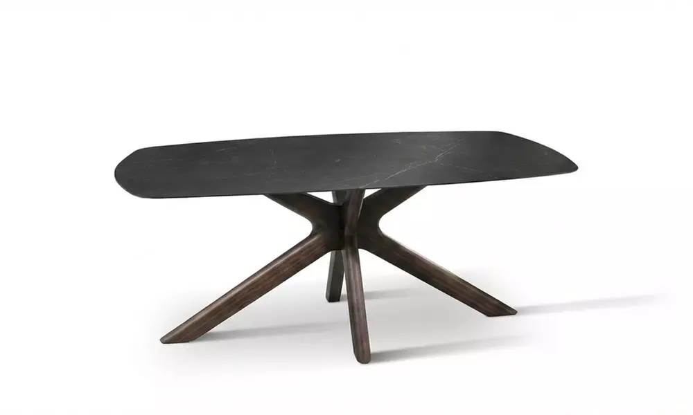 Tavolo fisso Thiago con top in ceramica