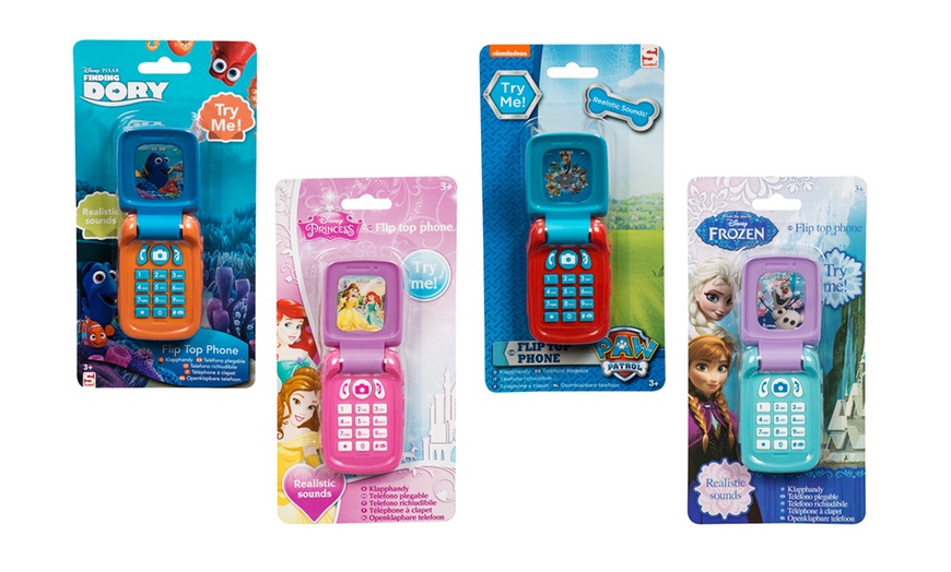 Image 1: Kids' Character Flip Top Phone