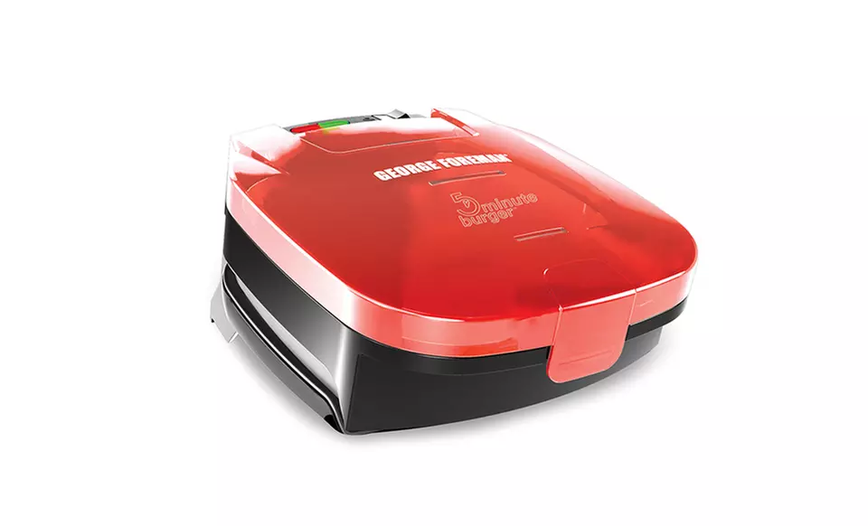 New George Foreman 5-Minute Burger Grill with Bun Toaster - Second Medium