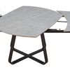 Image 8: DS Living Arden Ceramic Expandable Dining Room Table 