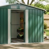 Image 30: Large Metal Garden Tool Storage Shed in 6 Styles