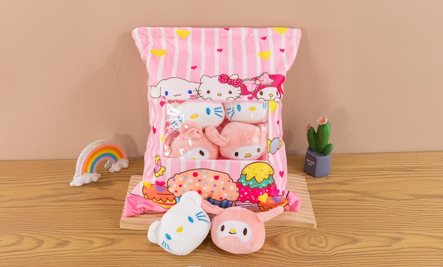 Image 7: Cute Cartoon Plush Stuffed Back Cushion