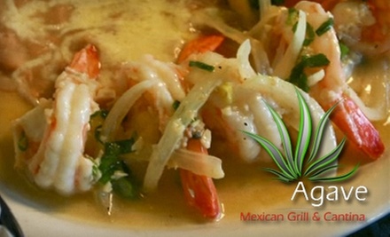 $10 for $20 Worth of Mexican Fare and Drinks at Agave Mexican Grill & Cantina in Parkville - Primary Image