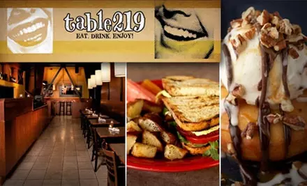$10 for $25 Worth of Innovative Comfort Food at Table 219 - Primary Image
