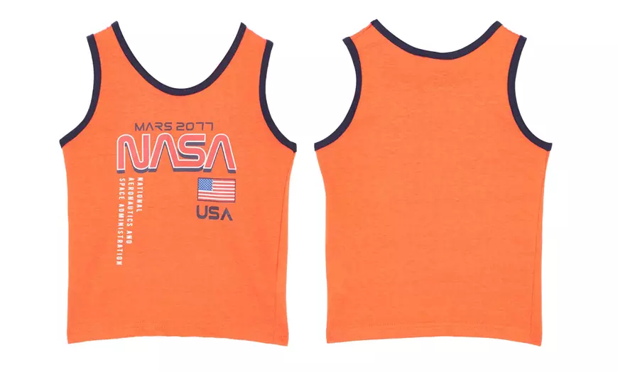 Image 5: Camiseta de tirantes con el logotipo de NASA para niños
