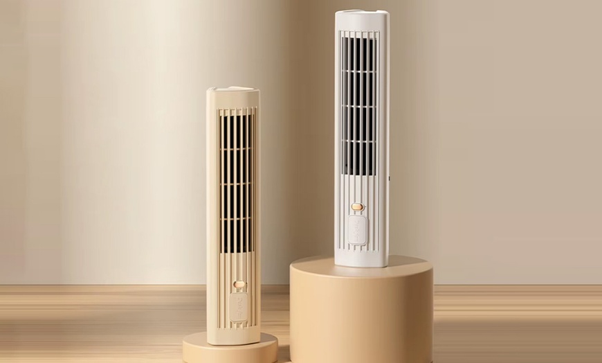 Image 12: Rechargeable Tower Fan