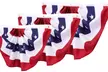 4 Pack American Patriotic Pleated Bunting USA Flag - Second Medium
