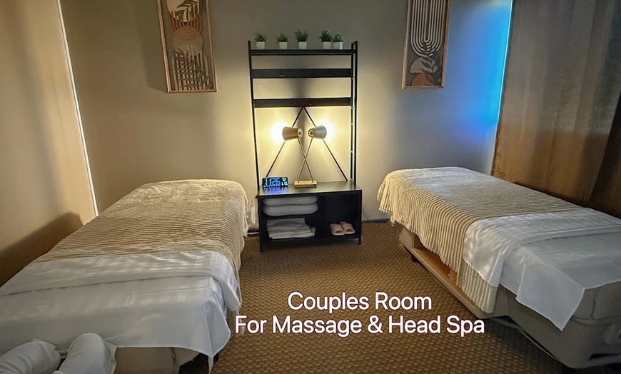 Image 3: Luxury Head Spa for 1 or 2 w/Upper-Body Massage + Hot Stones & Robes