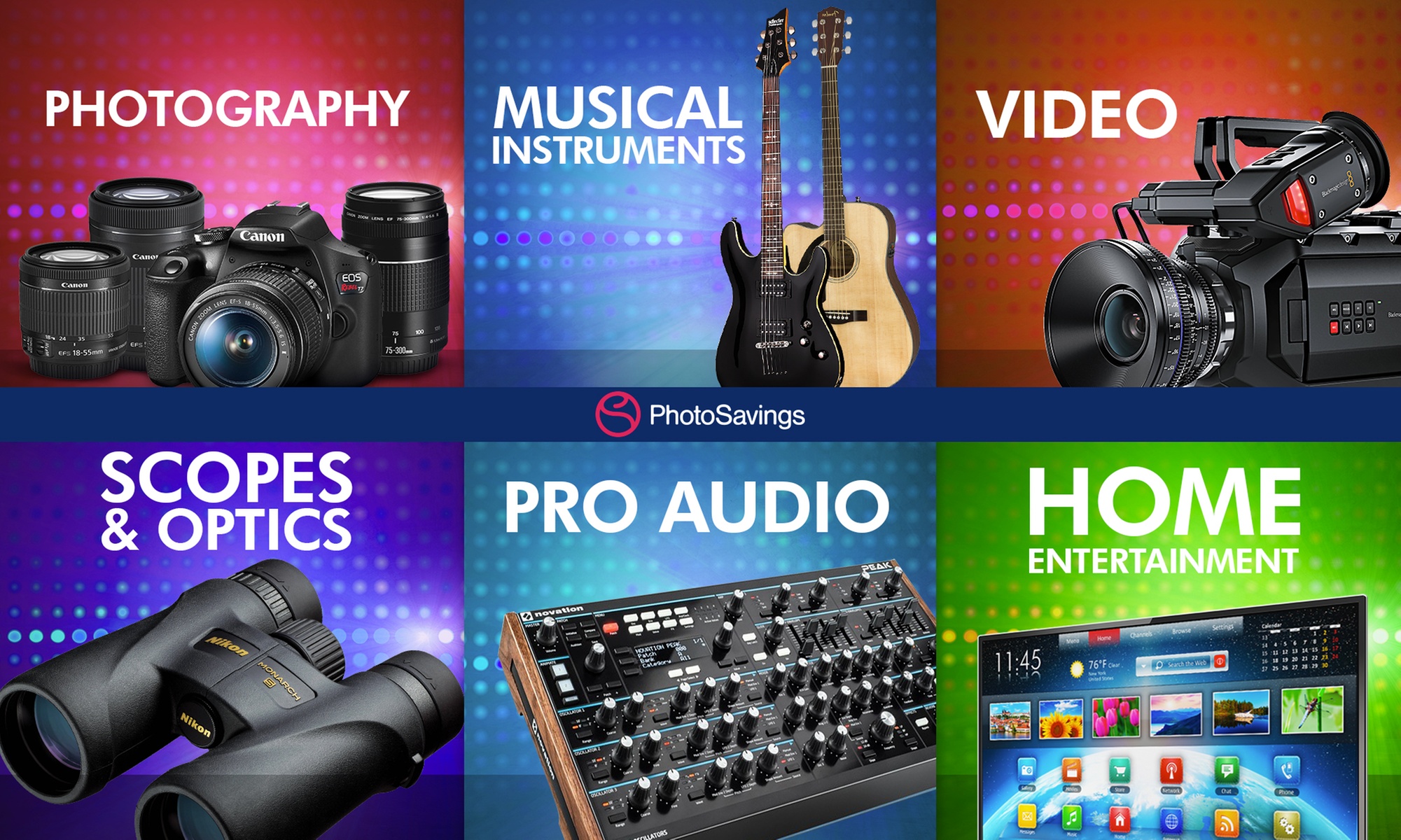 20% Off Photography and Pro Audio Equipment at Photo Savings