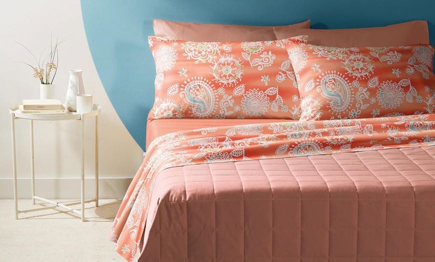 Image 20: Completo letto matrimoniale 100% cotone di Bassetti