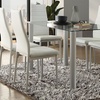 Image 16: Glass Dining Table Set with Chair Options