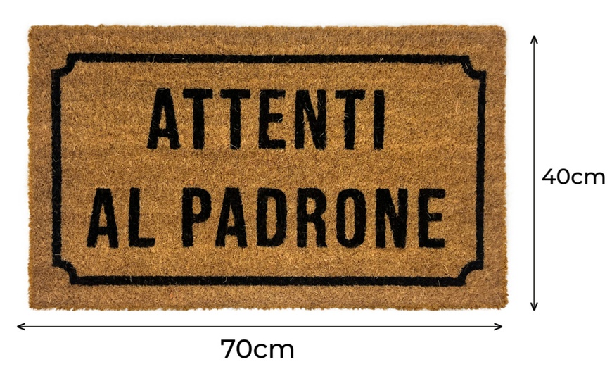 Image 4: Zerbino in cocco, con retro antiscivolo