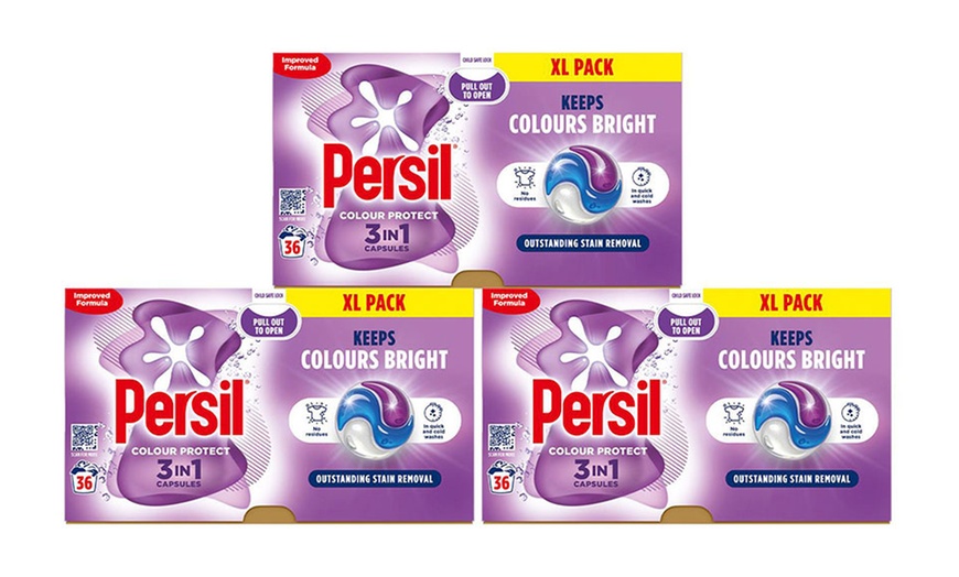 Image 7: Three or Six Packs of Persil XL 3 in 1 Washing Capsules 