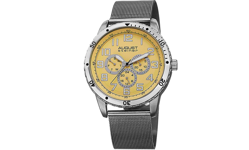 Image 4: Men's Mesh Bracelet Watch 72% Off