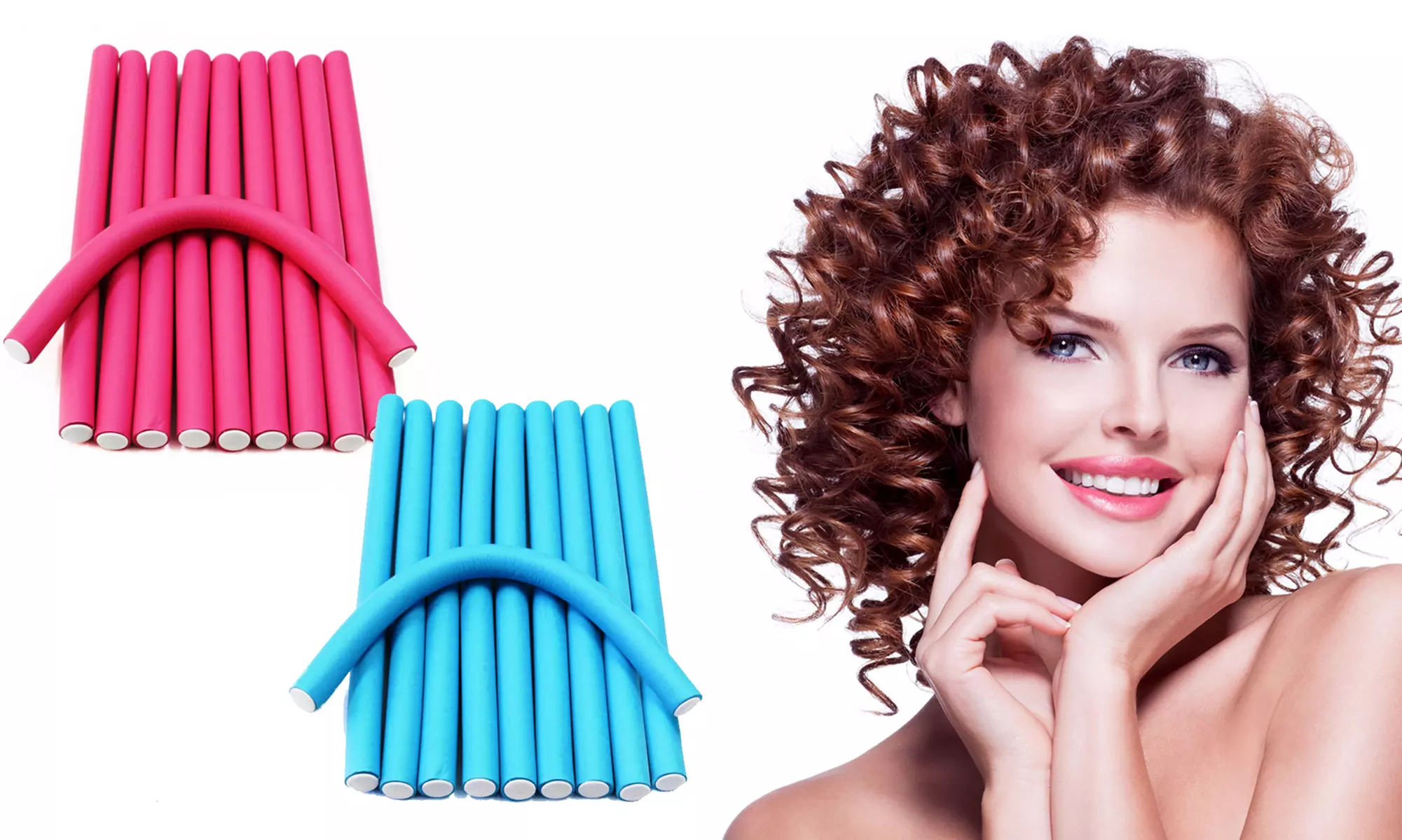 FlexRod Spiral Magic Foam Hair Curlers (Set of 10) - Primary Image