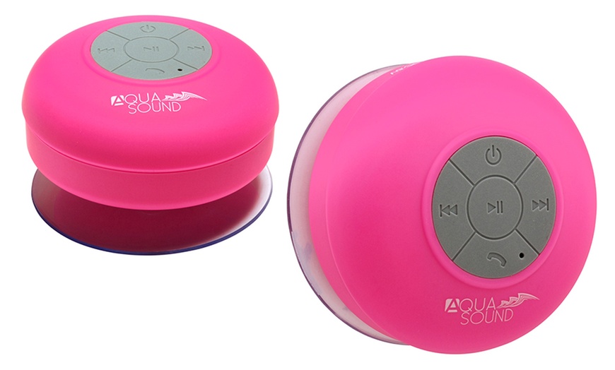 Aduro AquaSound Waterproof Bluetooth Shower Speaker with Built-In Mic ...