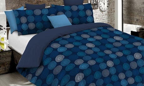 Parure copripiumino in morbida microfibra stampata, Made in Italy e disponibile in varie fantasie e misure