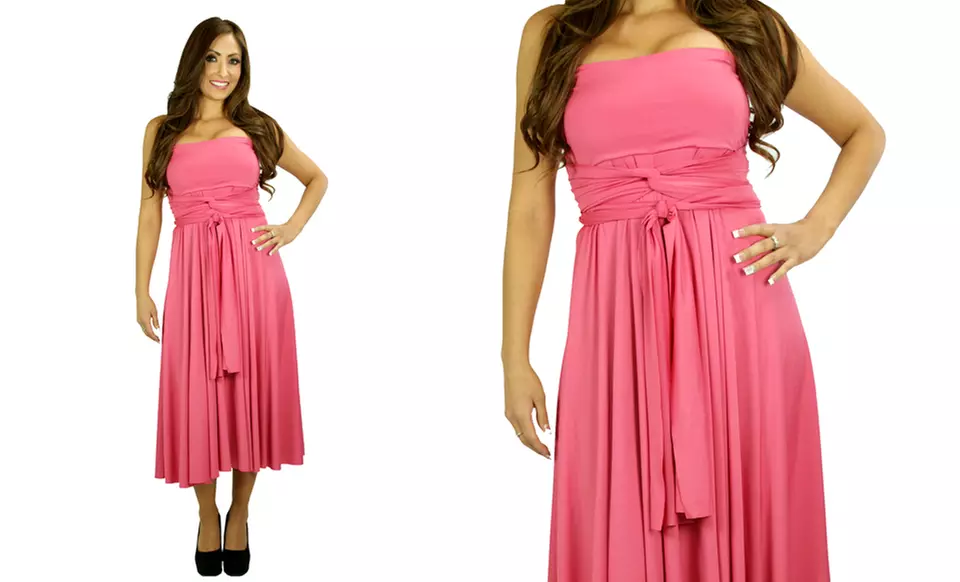 Wrap Magic Skirts Transformer Tube-Style Convertible Dress - Second Medium