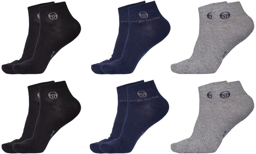 Image 2: 6 o 12 calzini corti alla caviglia Sergio Tacchini