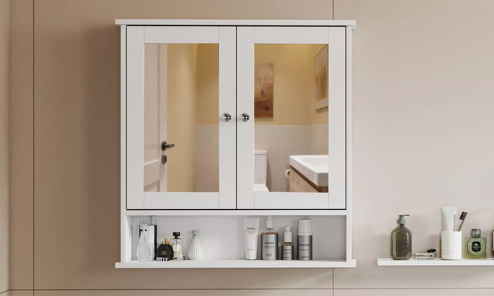 Levede Modern Bathroom Storage and Organisation Cabinets