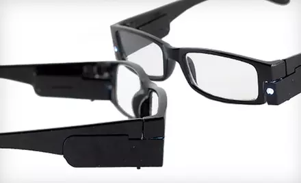 $9 for Unisex LED-Lighted Reading Glasses ($29.98 List Price). Five Magnification Levels Available. - Second Medium