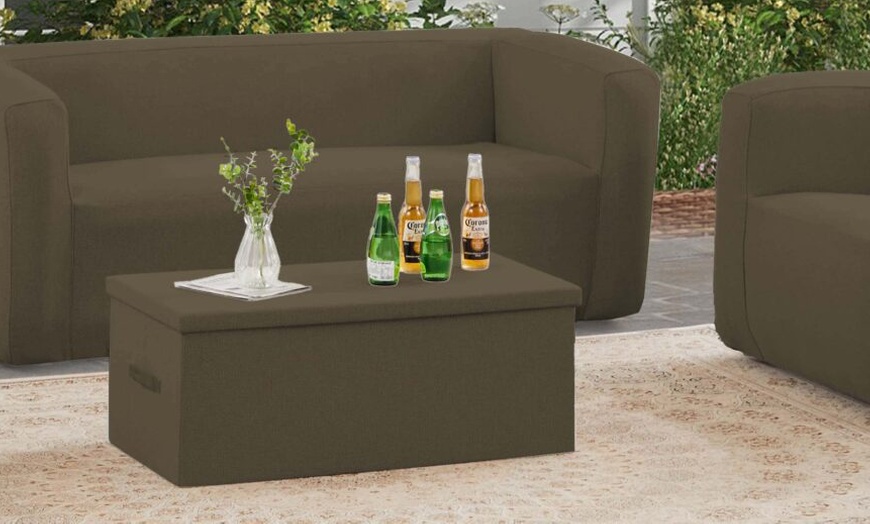 Image 4: Mesa de centro con forma de caja para almacenamiento
