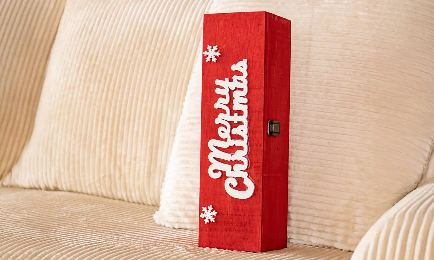 Cassetta portabottiglie natalizia