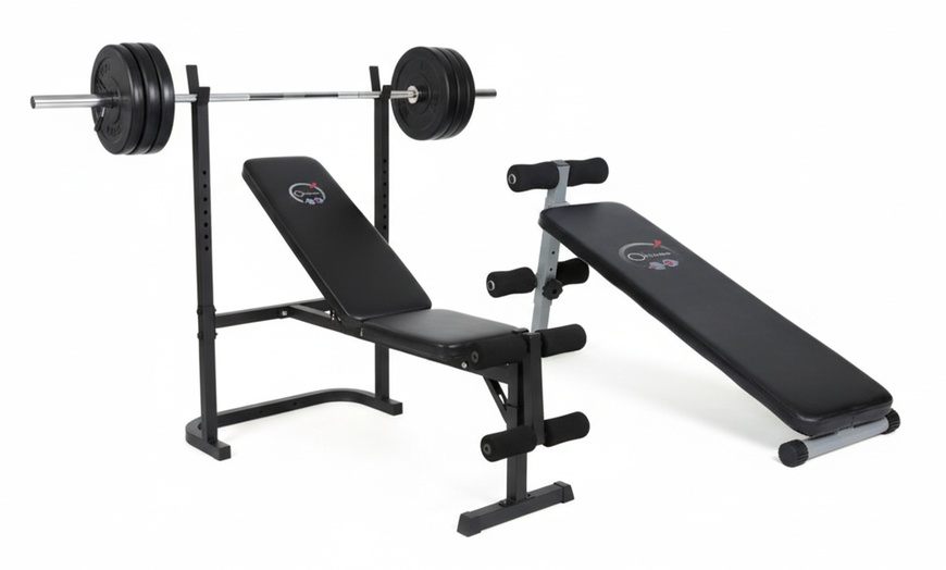 Image 1: Banc de musculation ou planche à abdominaux O'Fitness