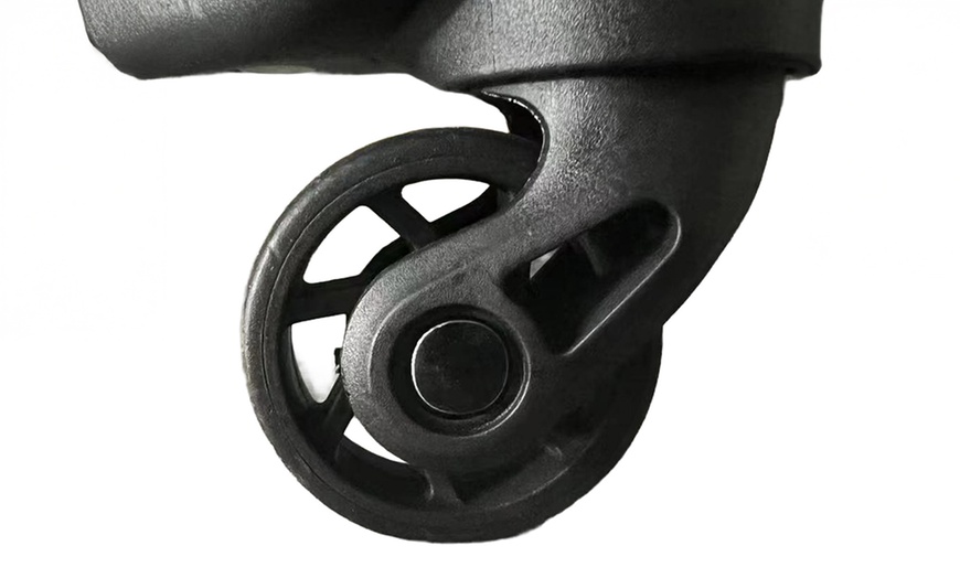 Image 5: Set of 3 Lightweight Luggage - 20'', 24'', 28'' Black Suitcases 