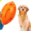Image 1: Puppy Chew Ball Toy: 1 Pc - Blue or Orange