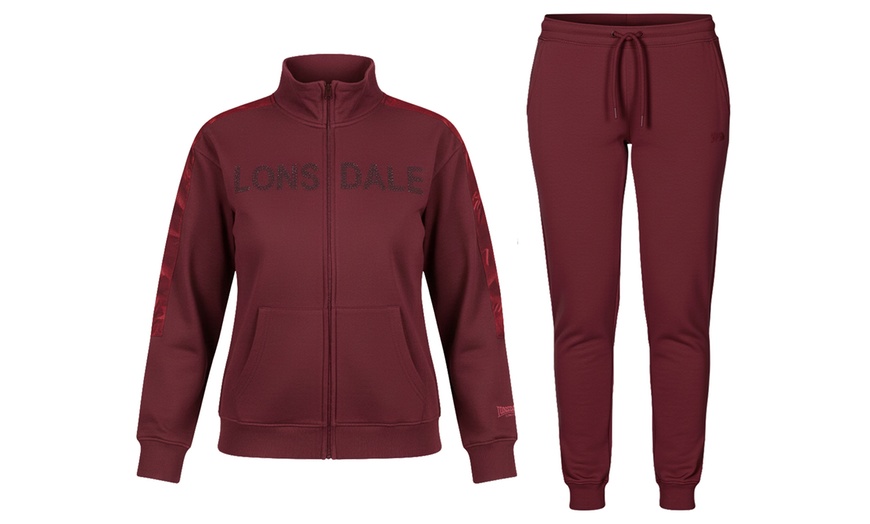 Image 3: Tuta Lonsdale donna in cotone felpato