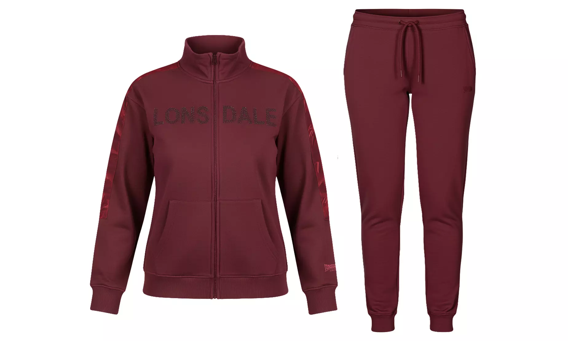 Tuta Lonsdale donna in cotone felpato