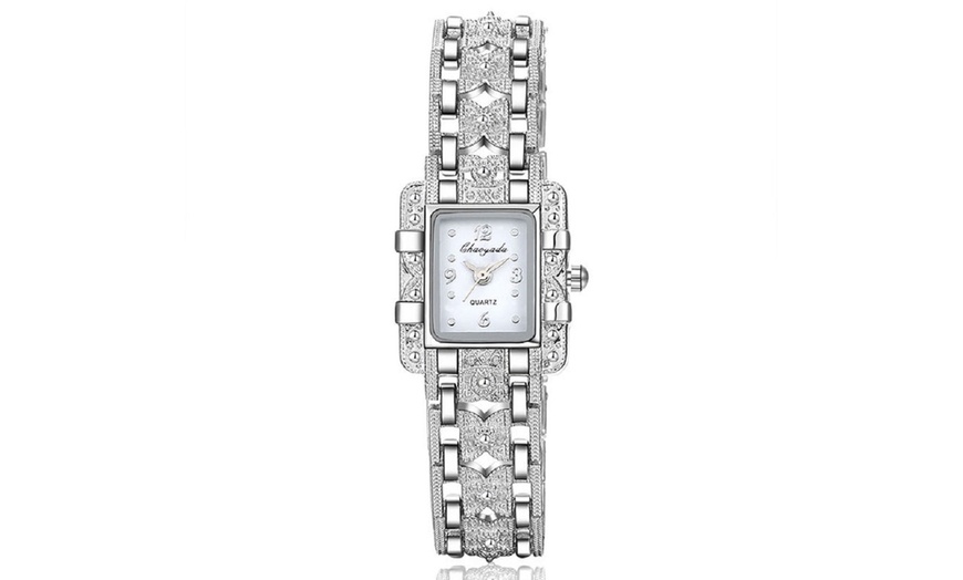 Image 8: Women's Square-Dial Bracelet-Watch