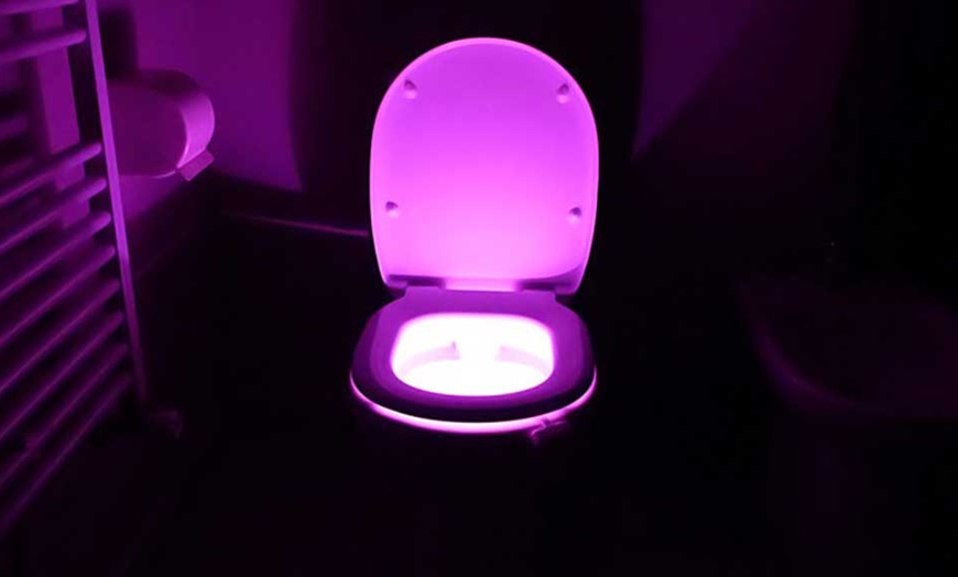 Image 4: 1x, 2x oder 4x LED-Licht für Toilettensitz mit Bewegungssensor