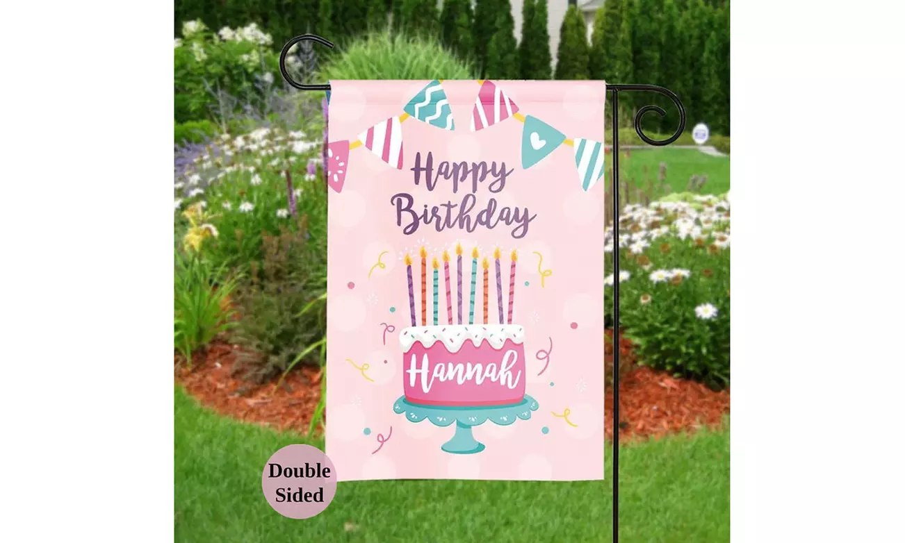 1- or 2-pack of Custom Garden Flags or Custom Solar House Signs