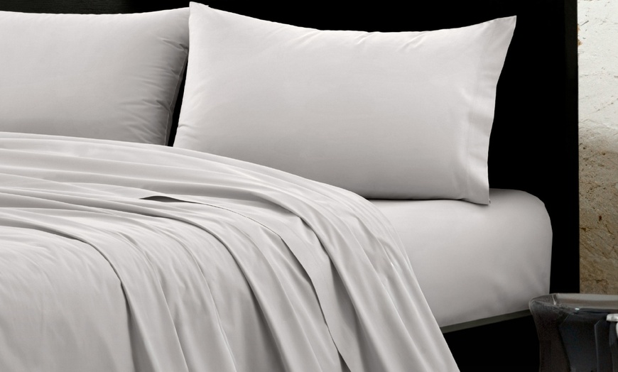 Image 3: Completo letto matrimoniale in 100% cotone percalle