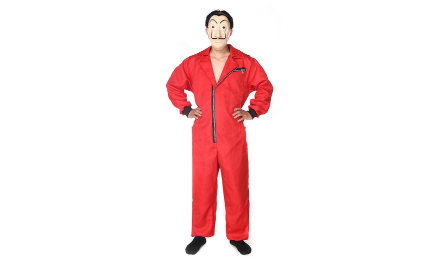 Image 6: Money Heist Masks and Jumpsuits Selection