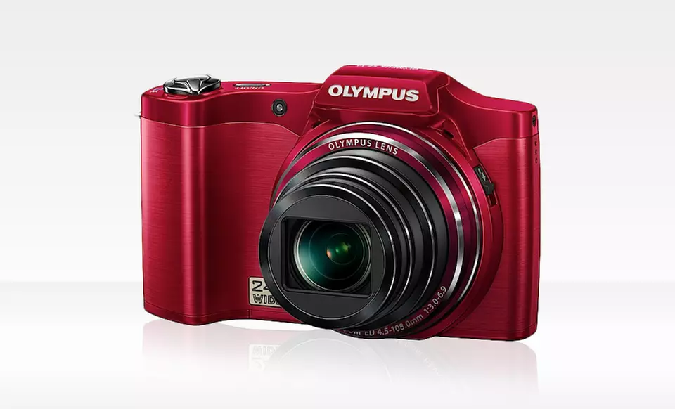 Olympus SZ-14 14-Megapixel Digital Camera with 24x Zoom and 4 GB SD Card (Refurbished). Free Returns. - Primary Image