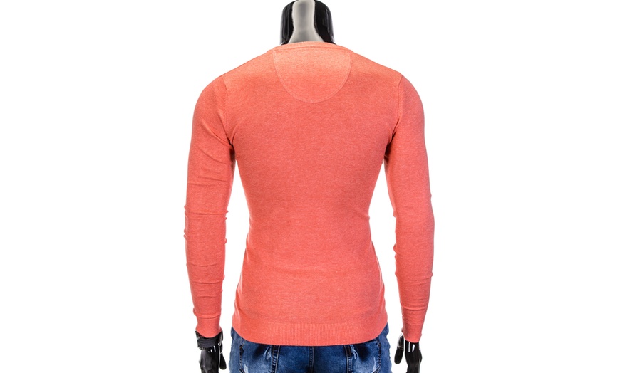 Image 15: Men's V-Neck Sweater