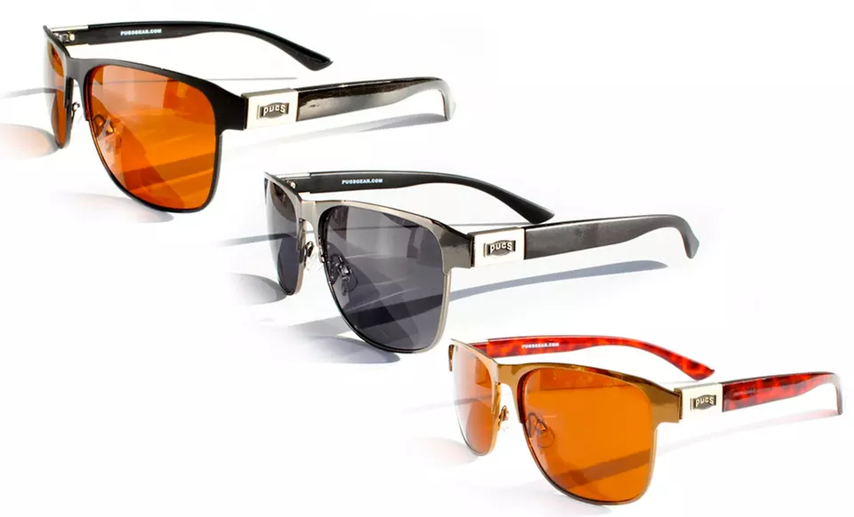 Pugs Unisex Retro-Style Sunglasses - Primary Image