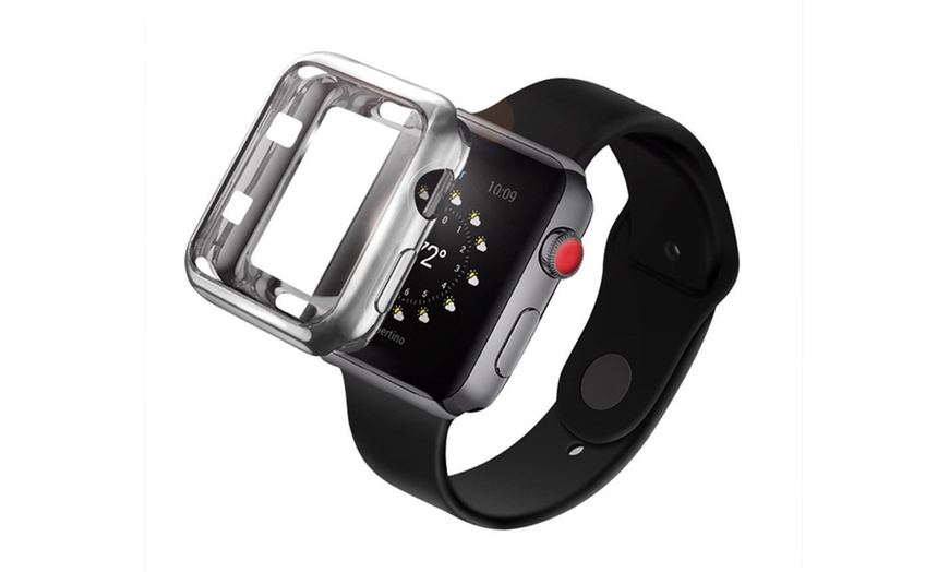 Image 4: Soft Flexible Anti-Scratch Resist Cover Protective Bumper Case for Apple Watch